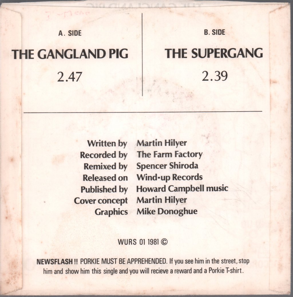Farm Factory - Gangland Pig - 7 Inch