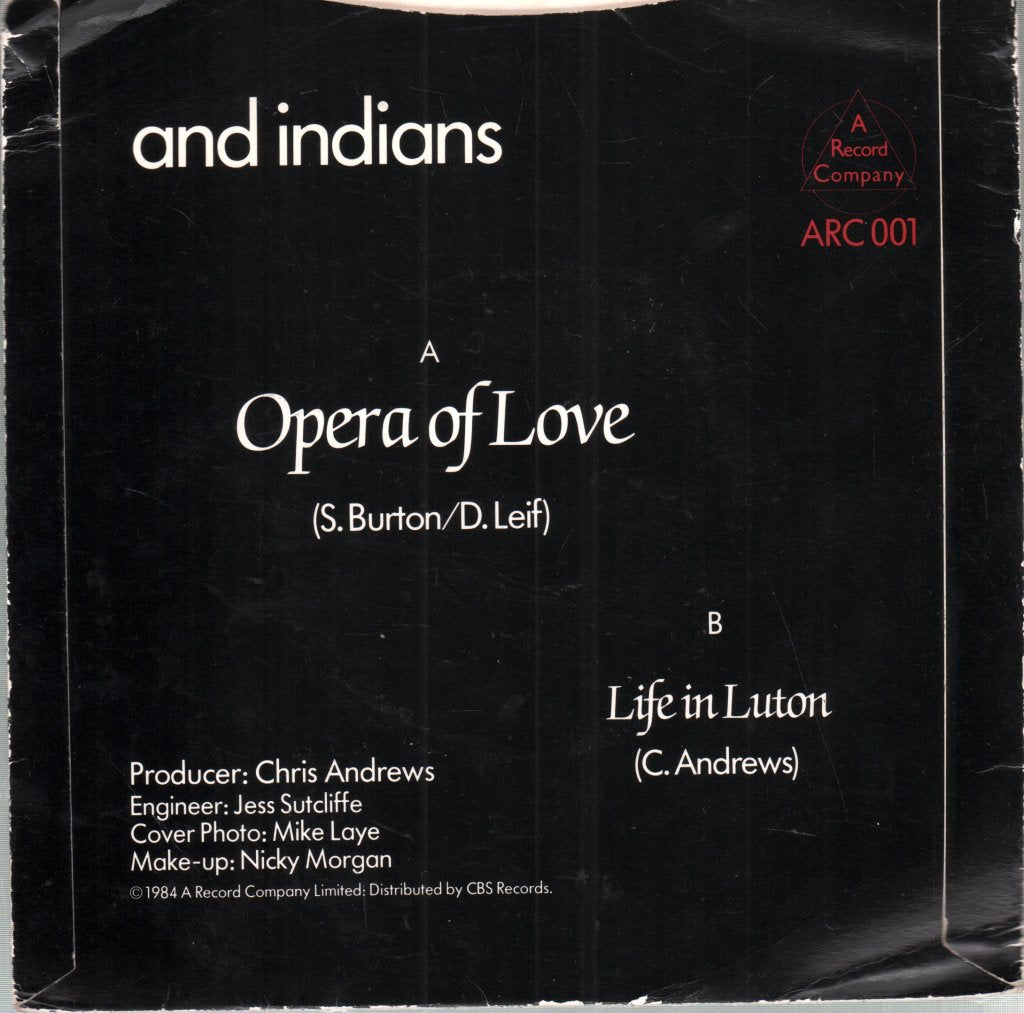And Indians - Opera Of Love - 7 Inch