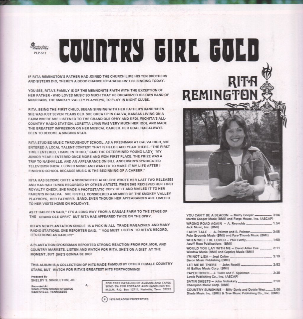 Rita Remington - Country Girl Gold - Lp