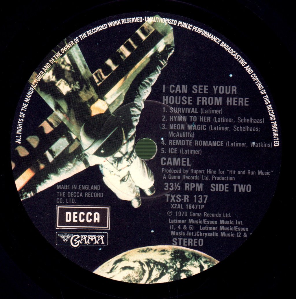 Camel - I Can See Your House From Here - Lp