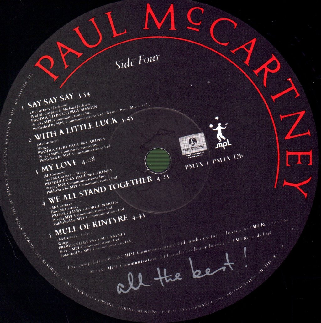 Paul McCartney - All The Best - Double Lp