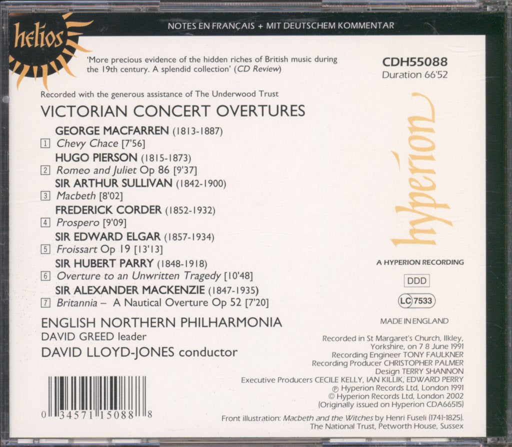 English Northern Philharmonia, David Lloyd-Jones - Victorian Concert Overtures - Cd