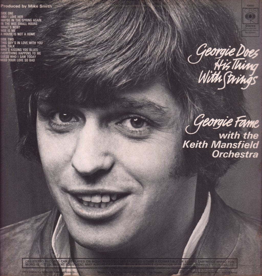 Georgie Fame - Does His Thing With Strings - Lp