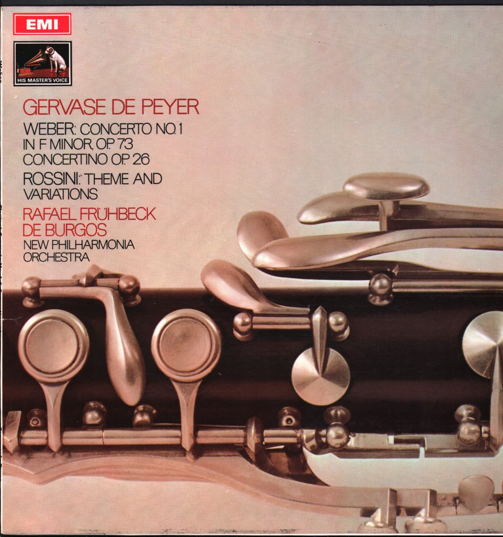 Gervase De Peyer / Rafael Fruhbeck De Burgos - Weber - Concerto No.1 In F Minor,Op.73 - Lp