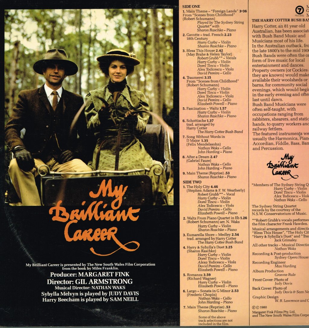 My Brilliant Career - Soundtrack Music - Lp