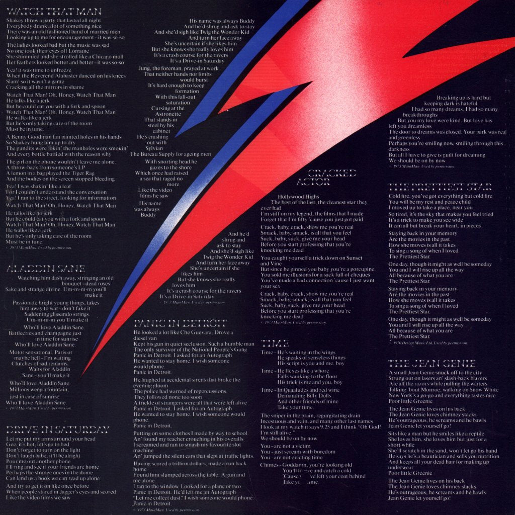 David Bowie - Aladdin Sane - Lp
