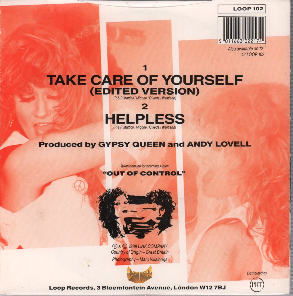Gypsy Queen - Take Care Of Yourself - 7 Inch