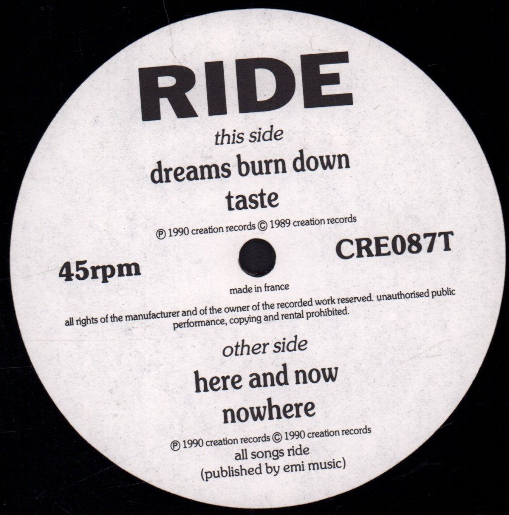 Ride - Fall - 12 Inch