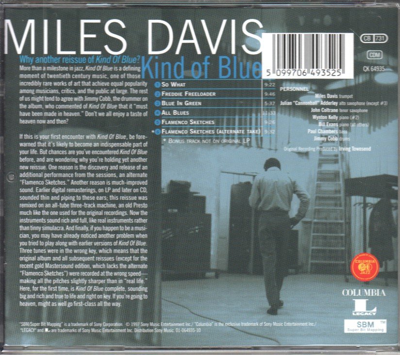 Miles Davis - Kind Of Blue - Cd