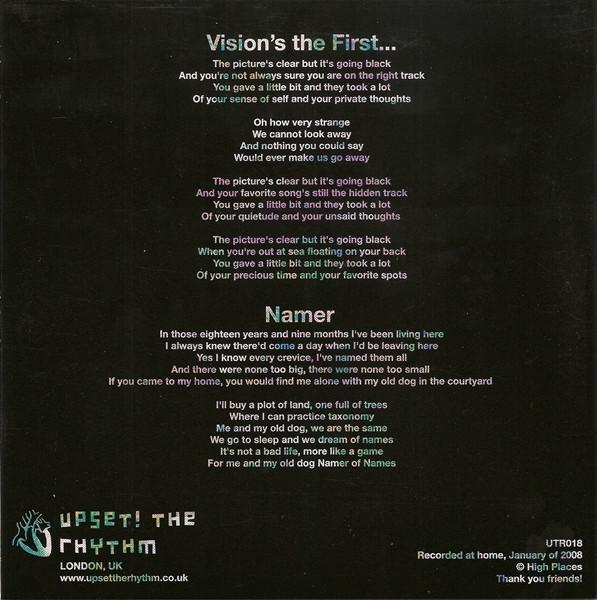 High Places - Vision's The First... / Namer - 7 Inch