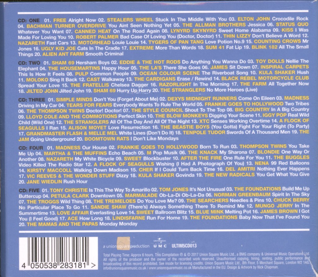Various Artists - Driving Songs (The Ultimate Collection) - Cd Set