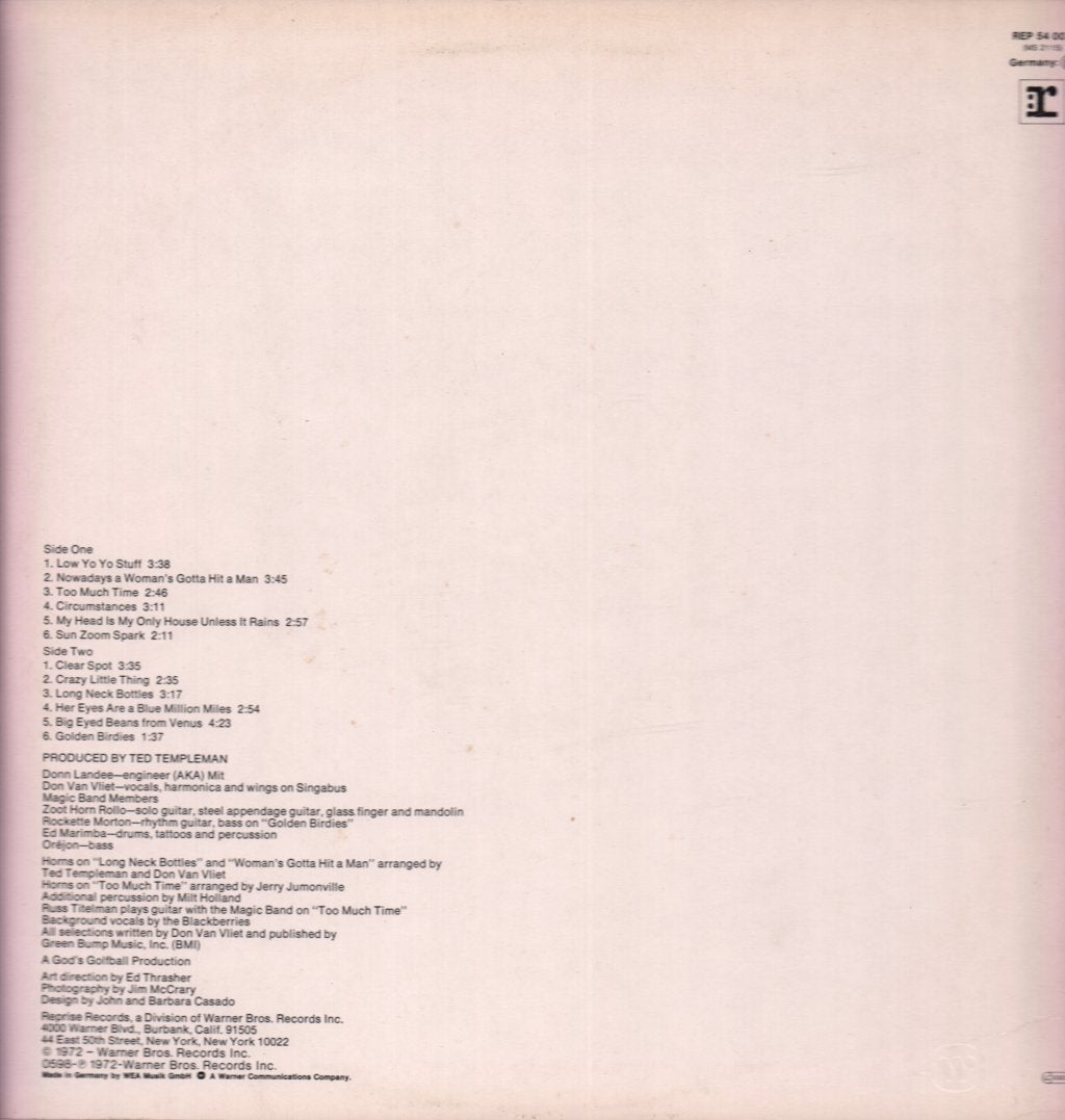 Captain Beefheart - Clear Spot - Lp