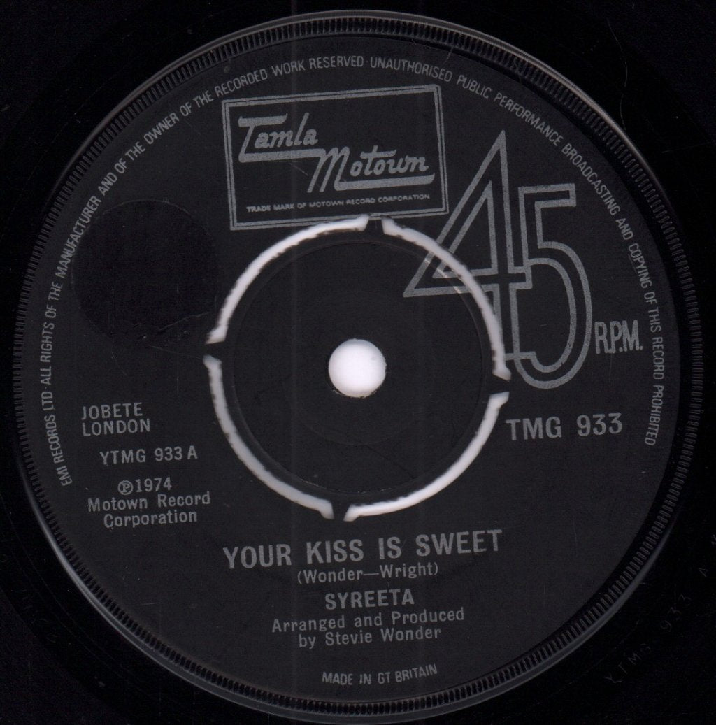 Syreeta - Your Kiss Is Sweet - 7 Inch