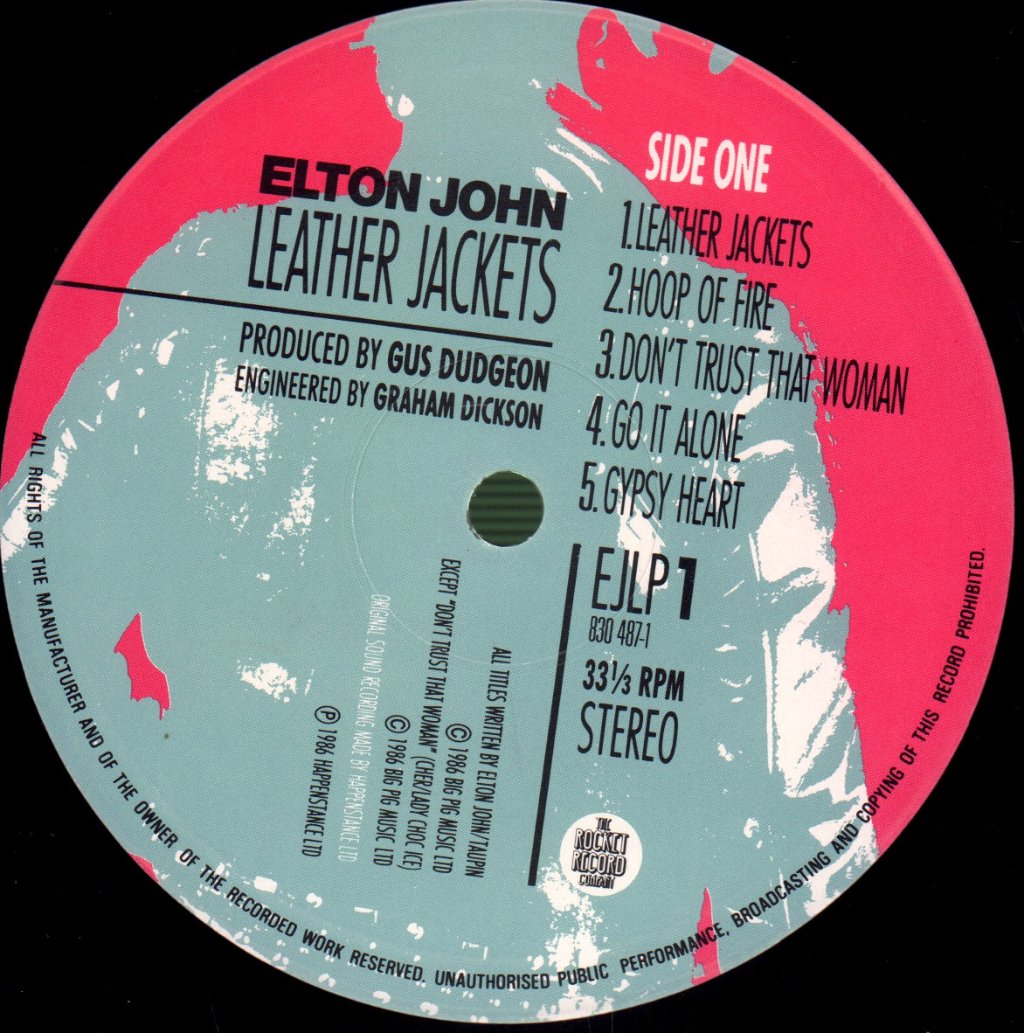 Elton John - Leather Jackets - Lp