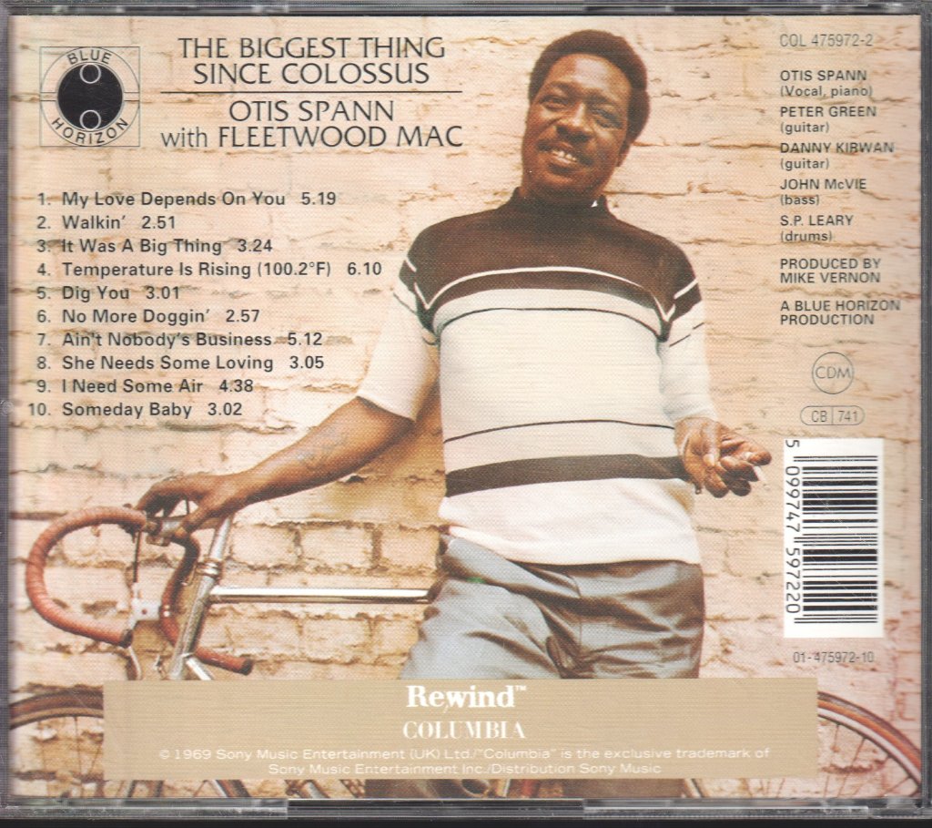 Otis Spann - Biggest Thing Since Colossus - Cd