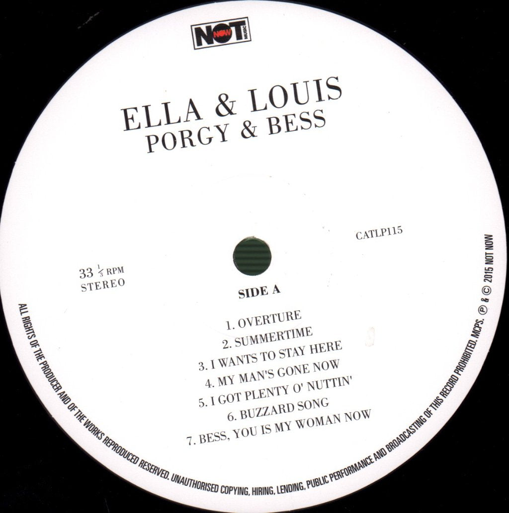 Ella Fitzgerald And Louis Armstrong - Porgy and Bess - Lp