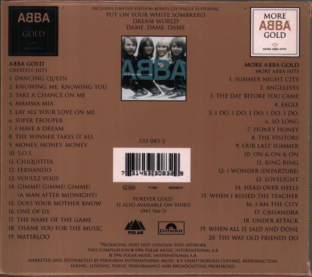 ABBA - Forever Gold - Double Cd