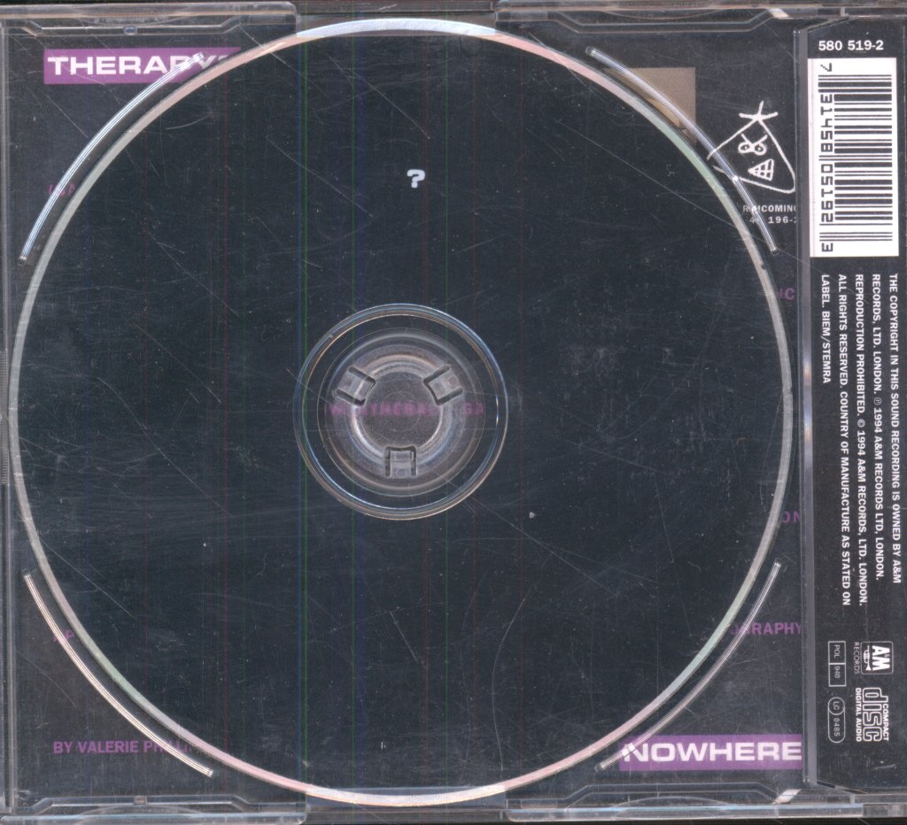 Therapy? - Nowhere (Sabres Of Paradise Remixes) - Cd