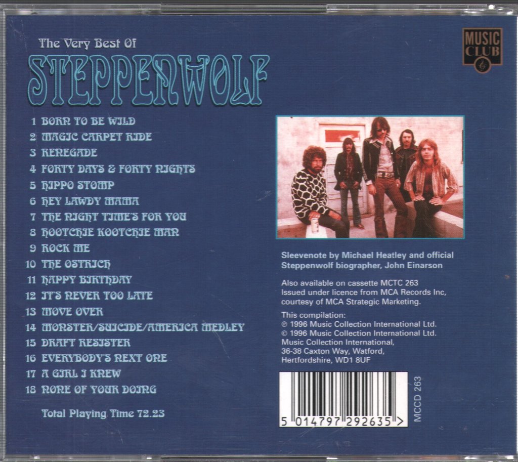 Steppenwolf - Very Best Of Steppenwolf - Cd