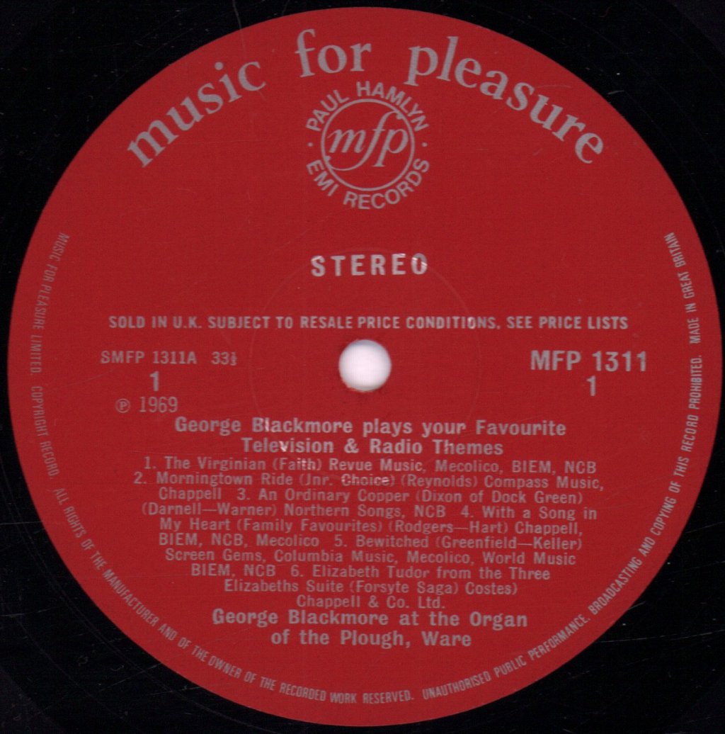 George Blackmore - Television And Radio Themes - Lp