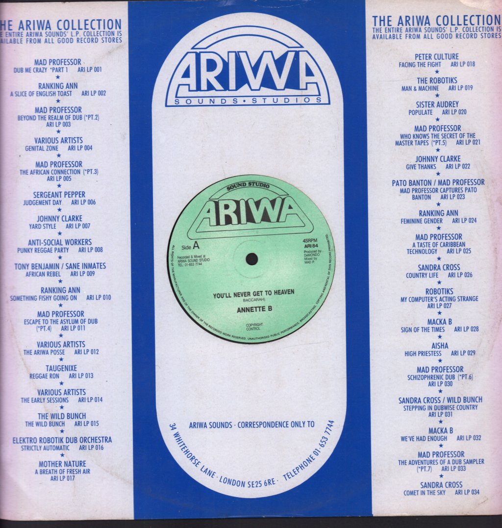 Annette B - You'll Never Get To Heaven / Oh Hell! - 12 Inch