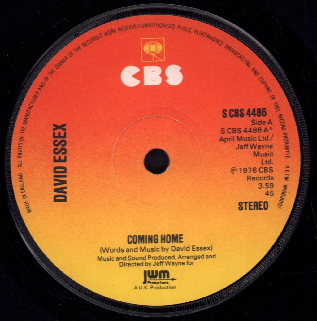 David Essex - Coming Home - 7 Inch