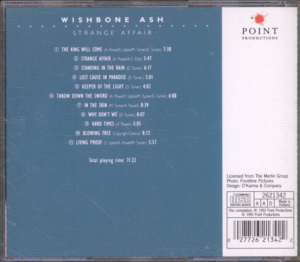 Wishbone Ash - Strange Affair - Cd