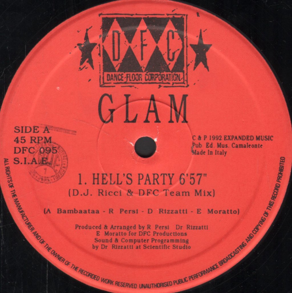 Glam - Hell's Party - 12 Inch
