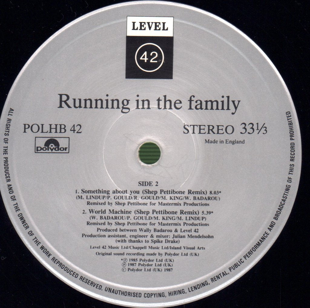 Level 42 - Platinum Edition EP - 12 Inch