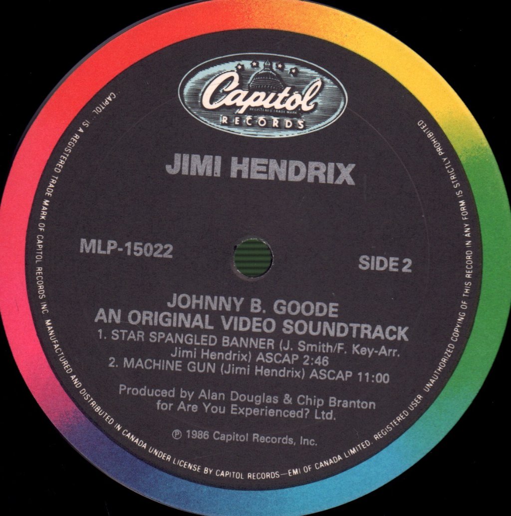 Jimi Hendrix - Johnny B. Goode An Original Video Soundtrack - Lp