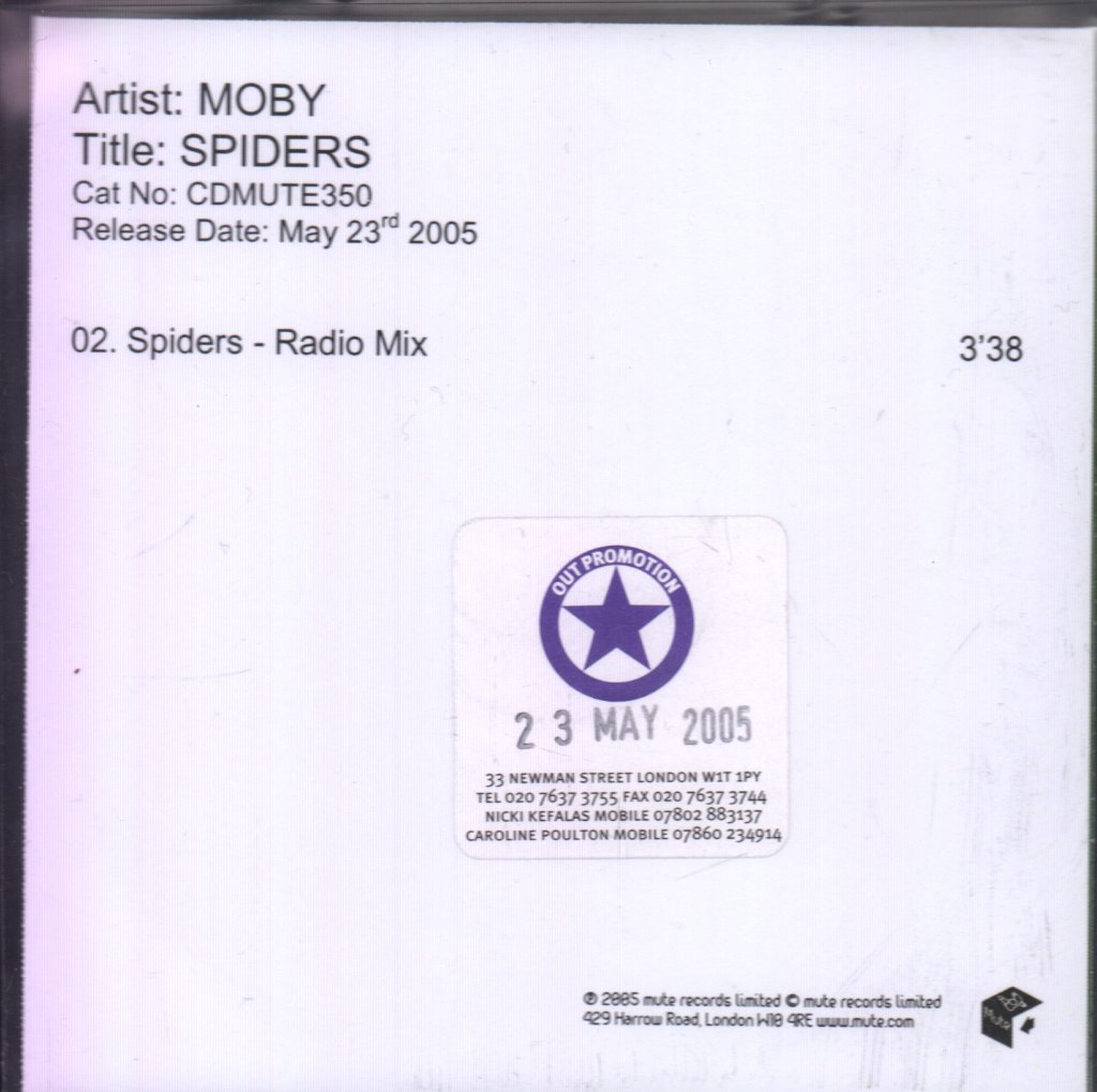 Moby - Spiders - Cdr