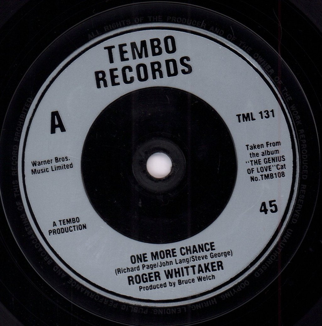 Roger Whittaker - One More Chance - 7 Inch
