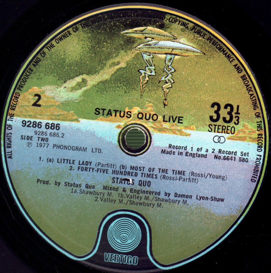 Status Quo - Live - Double Lp