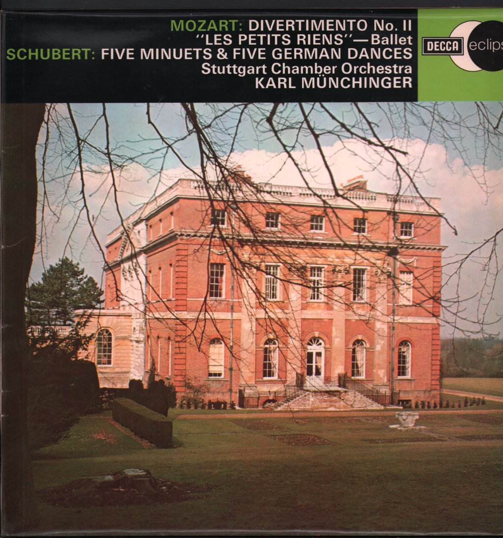 Karl Munchinger / Stuttgart Chamber Orchestra - Mozart - Divertimento No. 11 In D Major (K.251) / Schubert - Five Minuets / Five German Dances - Lp