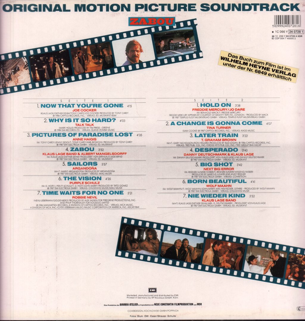 Various Artists - zabou original motion picture soundtrack - Lp