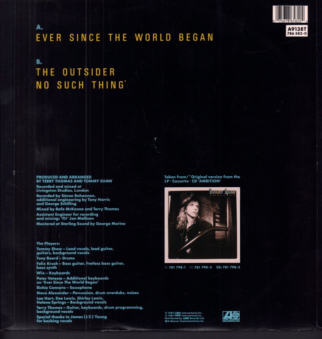 Tommy Shaw - Ever Since The World Began - 12 Inch
