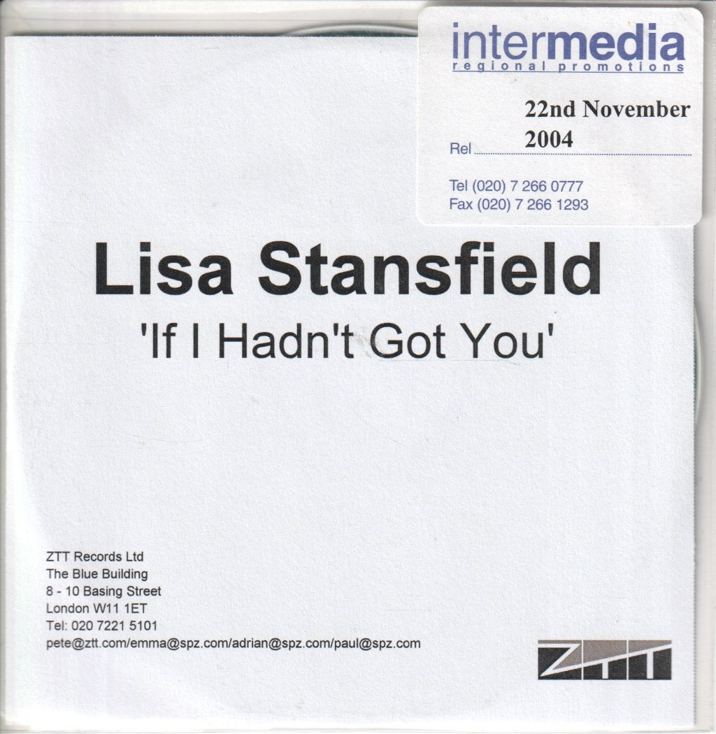 Lisa Stansfield - If I Hadn't Got You - Cdr