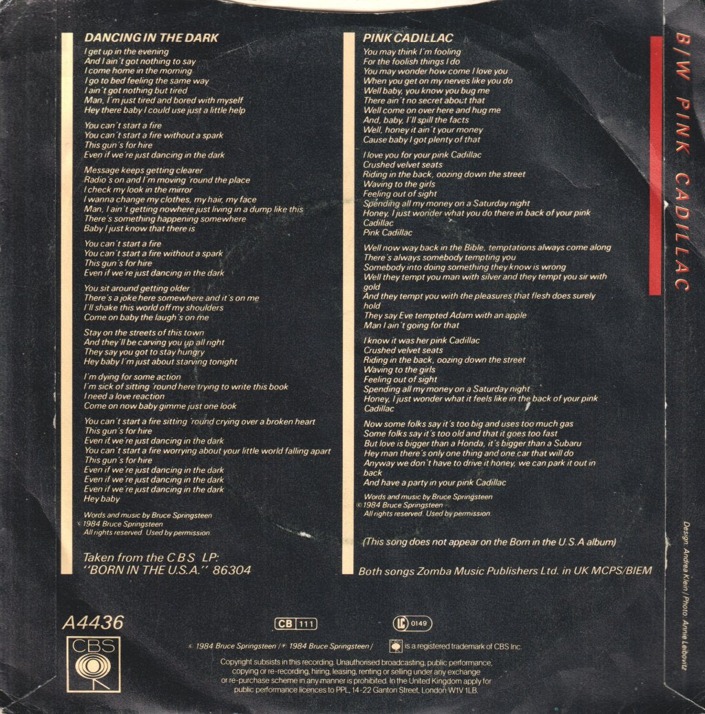 Bruce Springsteen - Dancing In The Dark - 7 Inch