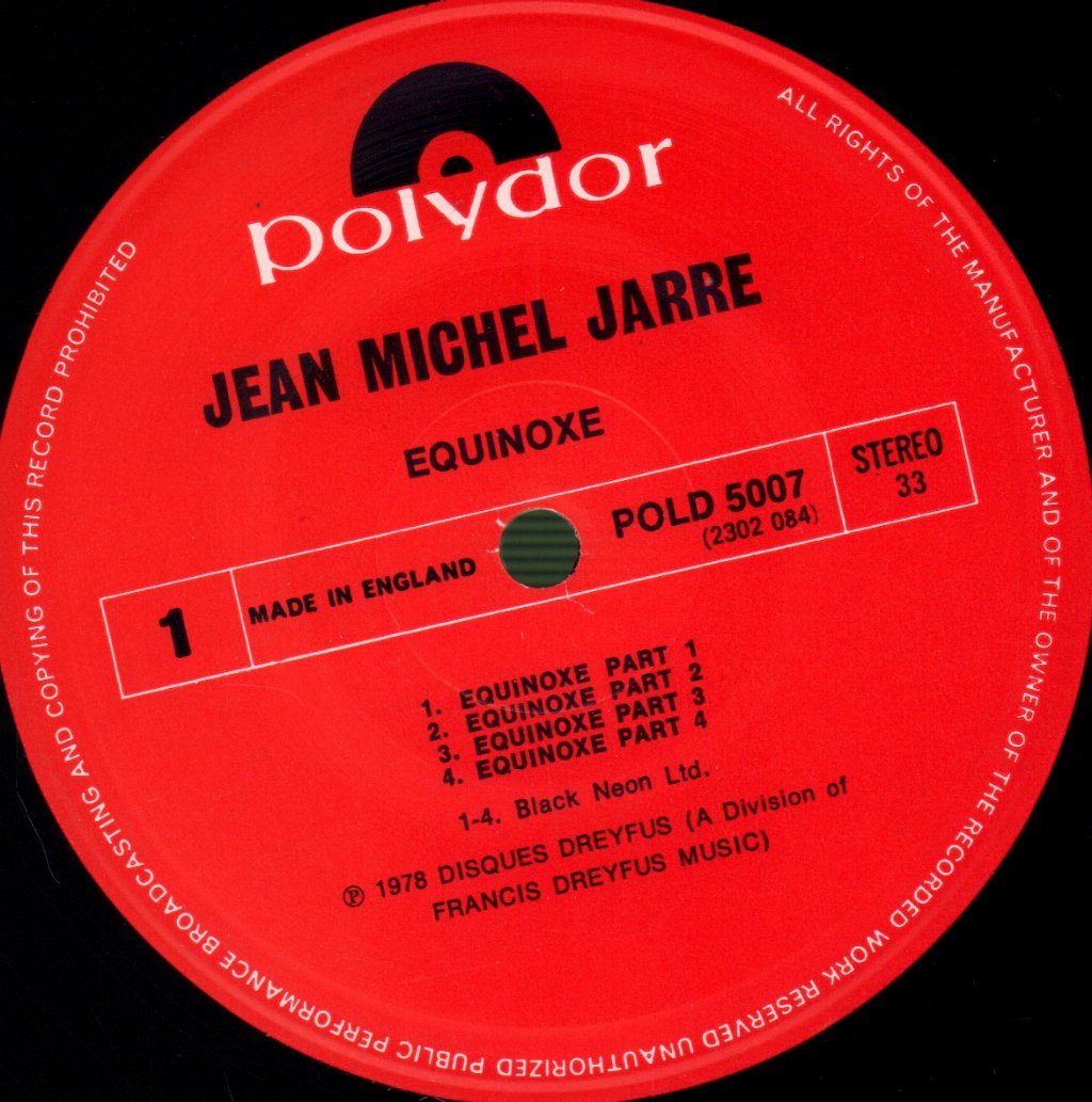 Jean Michel Jarre - Equinoxe - Lp