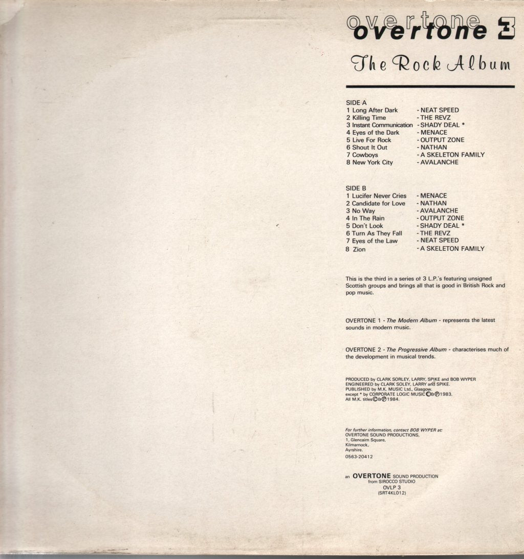 Various Artists - Overtone 3 - The Rock Album - Lp