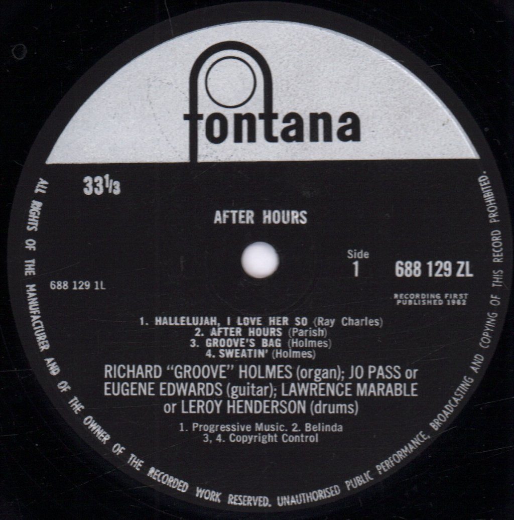 Richard Groove Holmes - After Hours - Lp