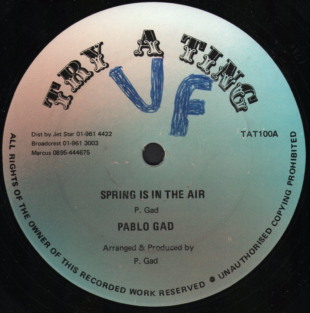 Pablo Gad - Spring Is In The Air / Spring Mellody - 12 Inch