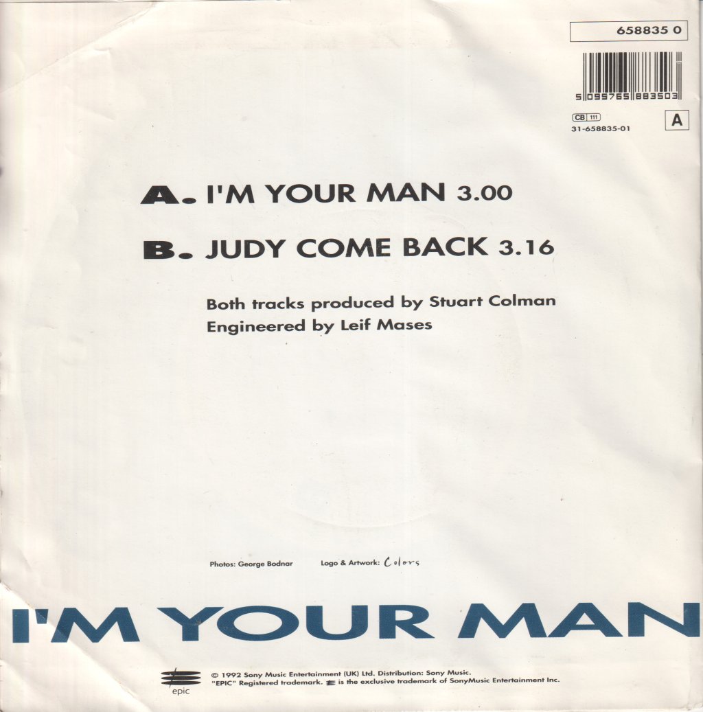 Rowdy Roddy Piper - I'm Your Man - 7 Inch
