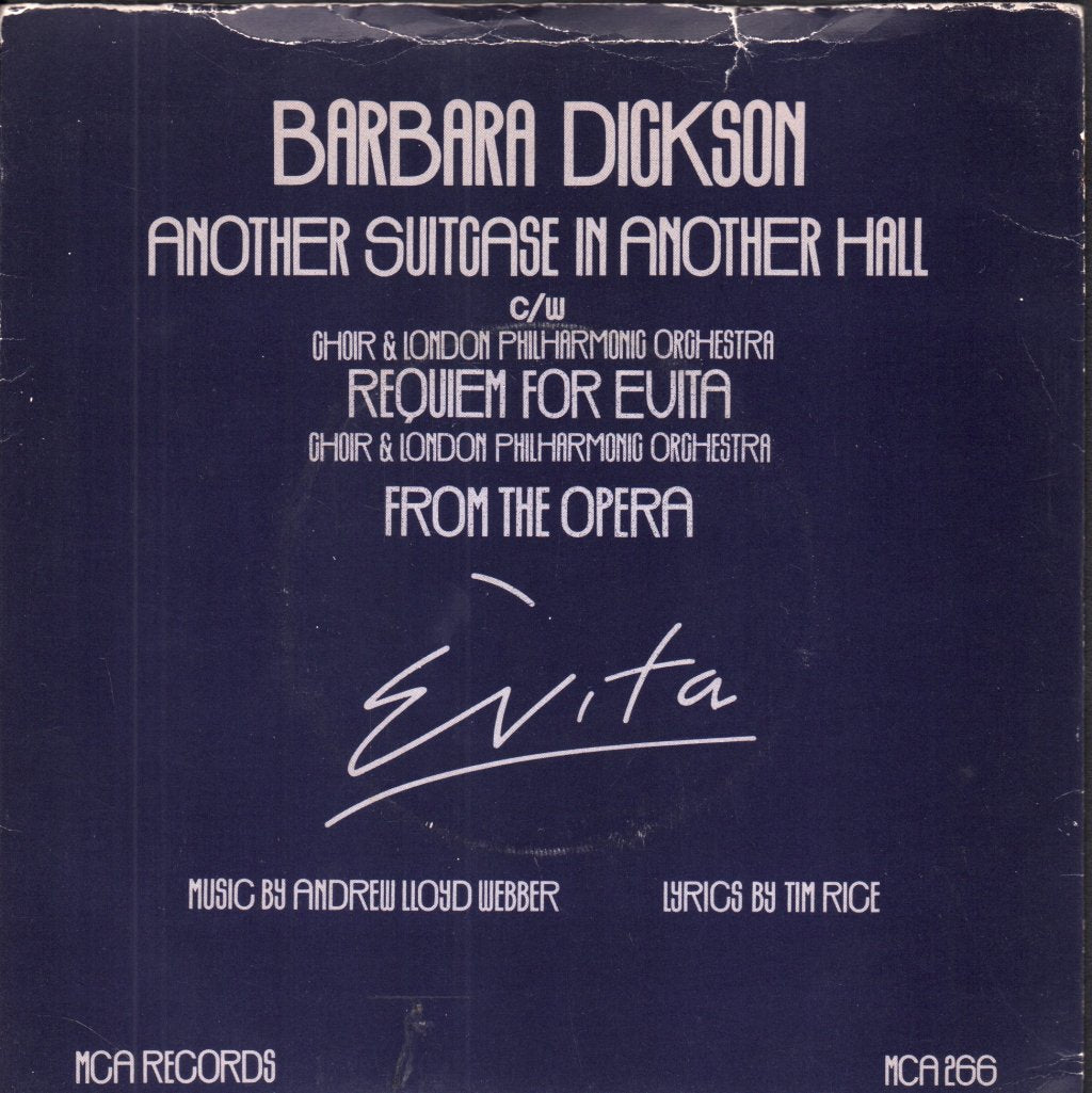 Barbara Dickson - Another Suitcase In Another Hall - 7 Inch