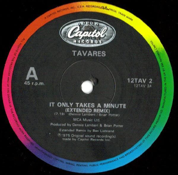 Tavares - It Only Takes A Minute - 12 Inch