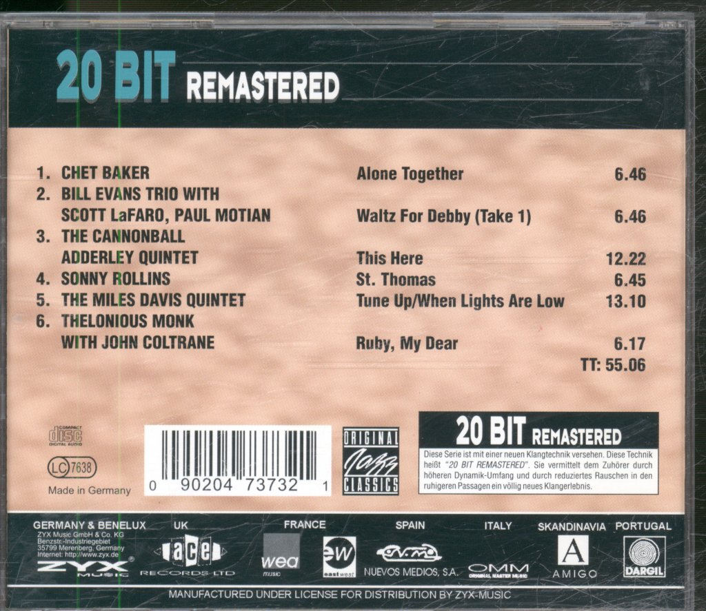 Various Artists - Original Jazz Classics 20 Bit Remastered - Cd