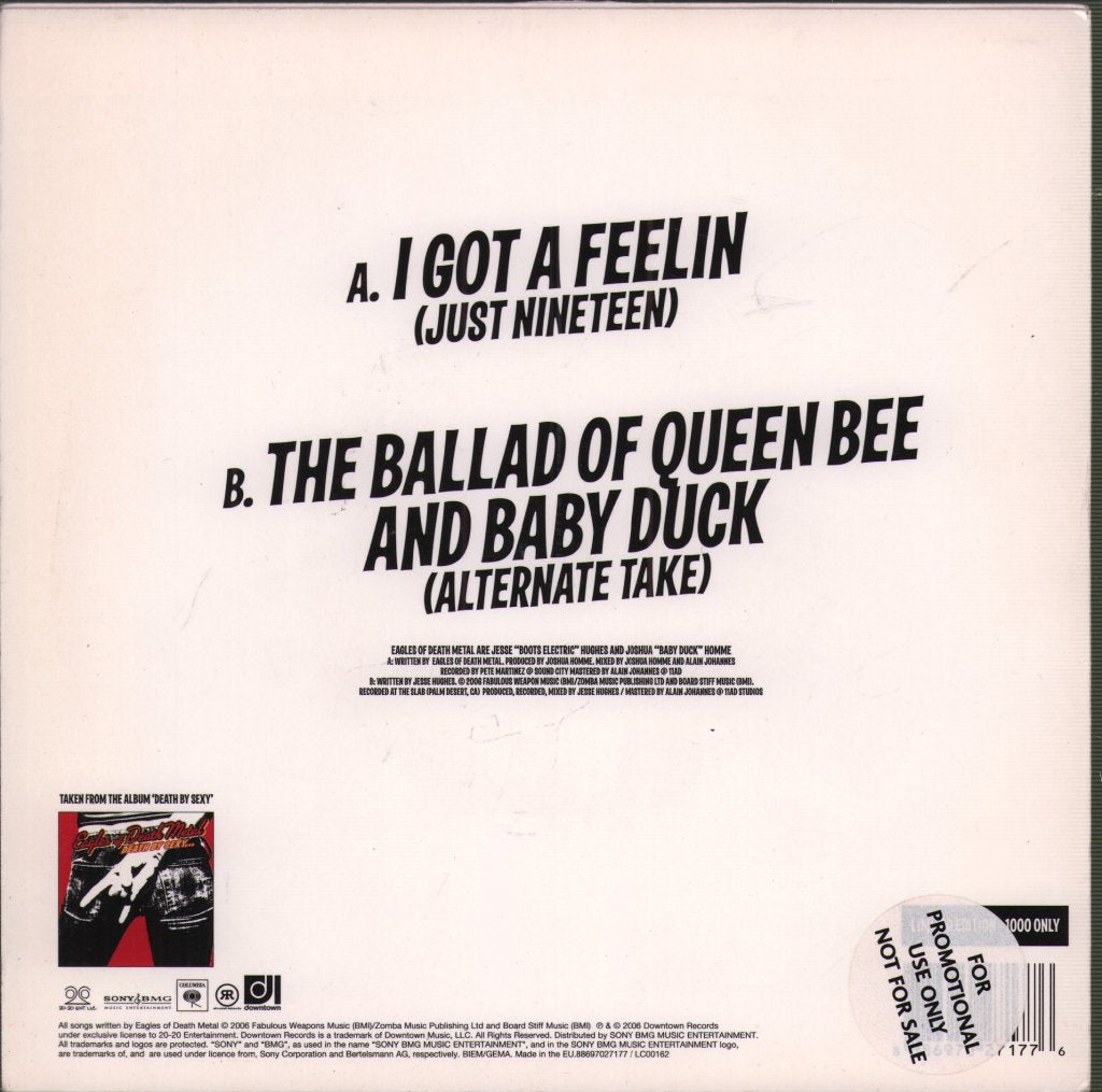 Eagles Of Death Metal - I Got A Feelin - 7 Inch