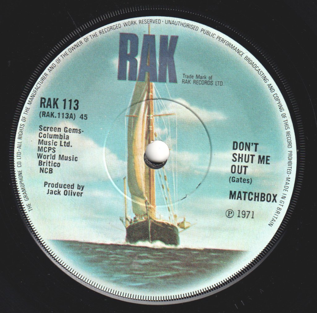 Matchbox - Don't Shut Me Out - 7 Inch