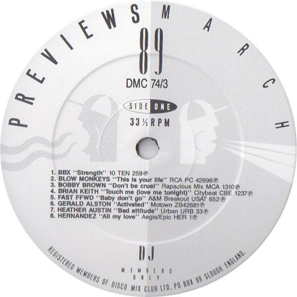 Various Artists - March 89 Previews - Lp