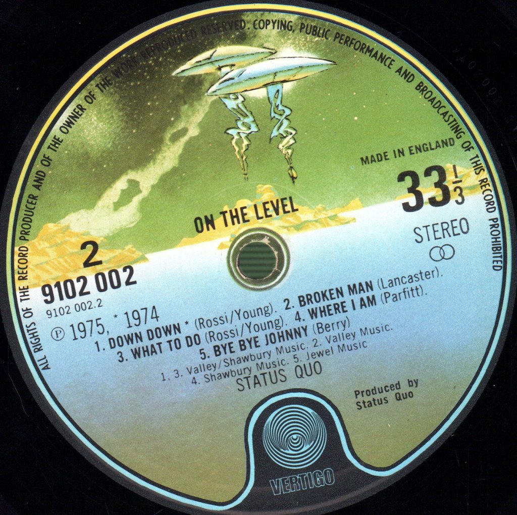 Status Quo - On The Level - Lp